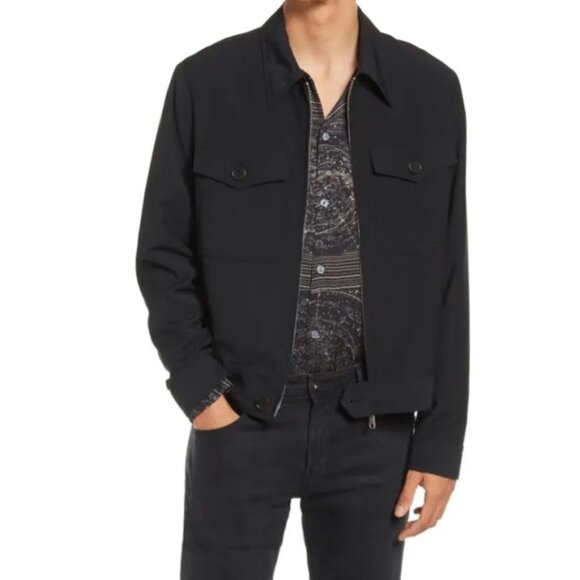 All Saints Men’s Ima Jacket Wool Blend Black M - Picture 1 of 15